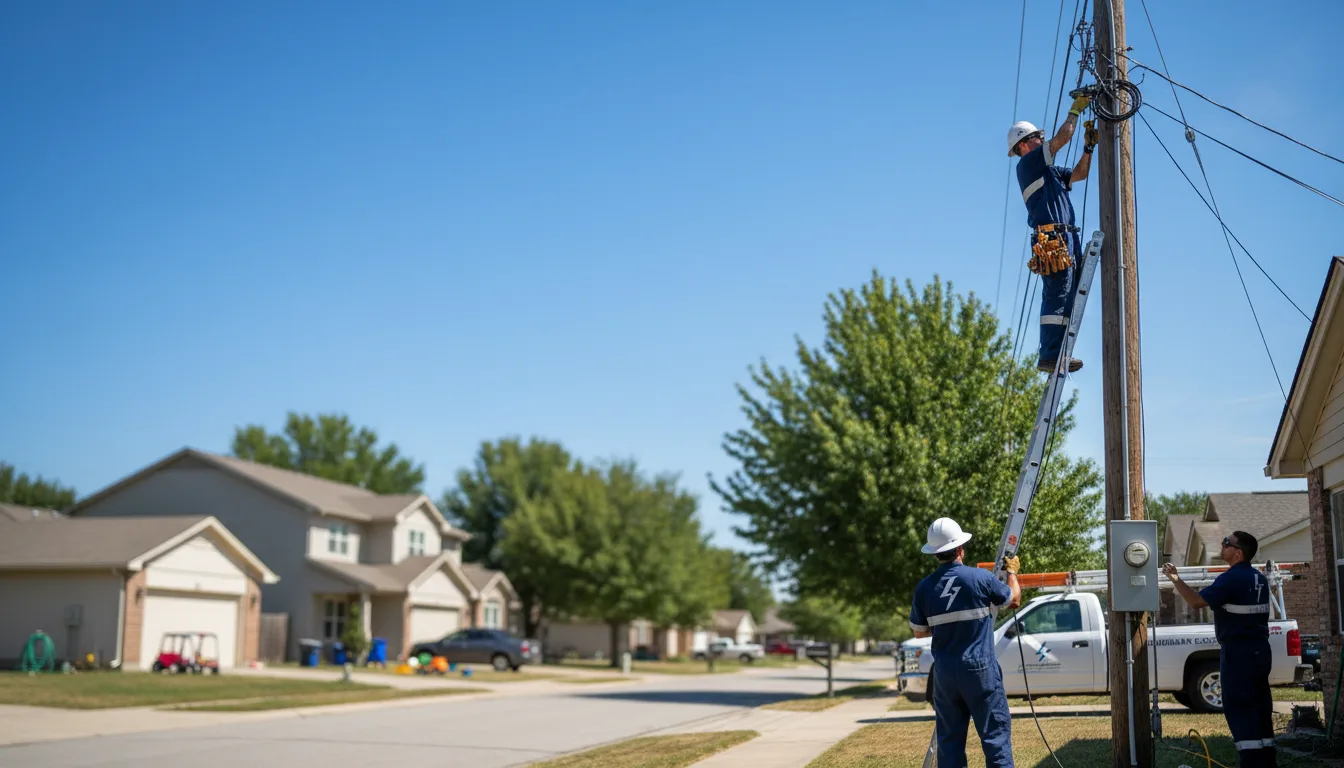 Residential electrician providing installation services in Bethany, CT